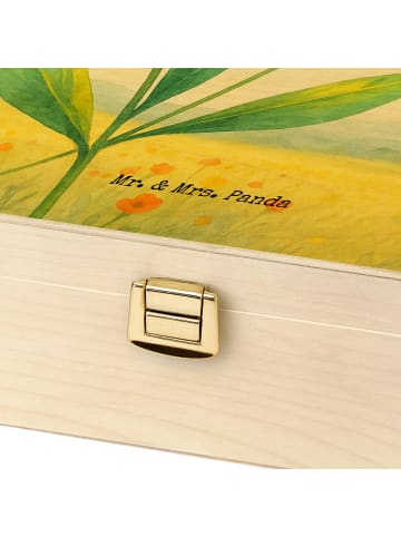 Mr. & Mrs. Panda Teedose Blume Sonnenblume Design mit Spruch in Weiß