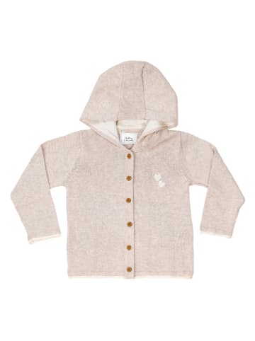 Stellou & friends Cardigan mit Kapuze in Beige