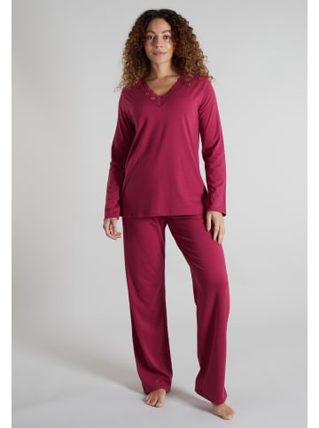 Götzburg Pyjama Melilla in rot-mittel-uni