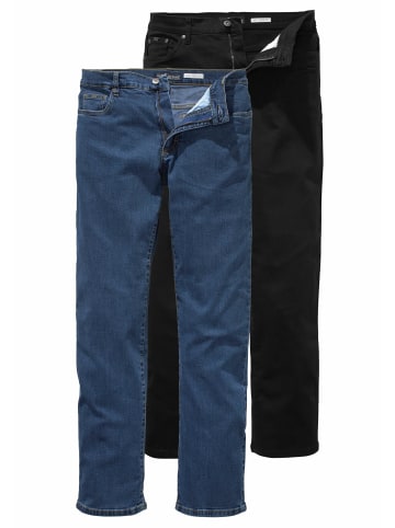 ARIZONA Stretch-Jeans in black+blue s