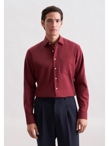 Seidensticker Flanellhemd Regular in Rot