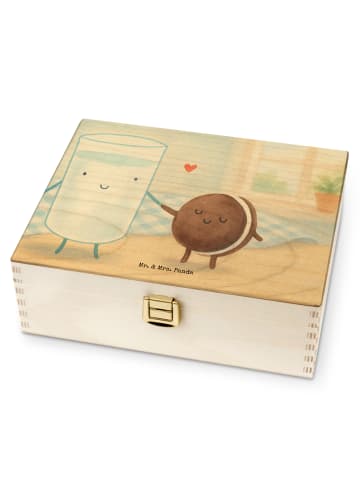 Mr. & Mrs. Panda Teedose Milch Keks Design ohne Spruch in Weiß