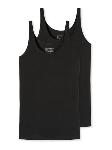 Schiesser Tanktop 95/5 in Schwarz