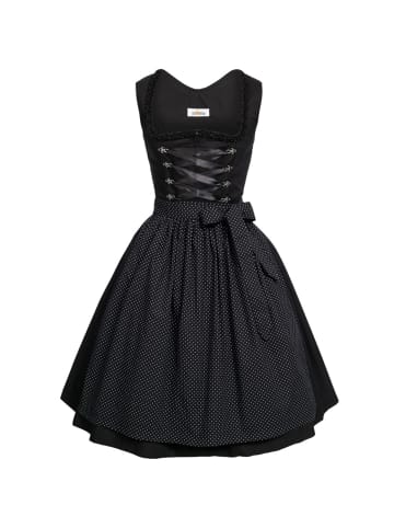 Almsach Midi Dirndl Amelie in Schwarz