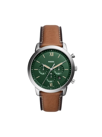 Fossil Armbanduhr The Lite-Hide Leather in silber