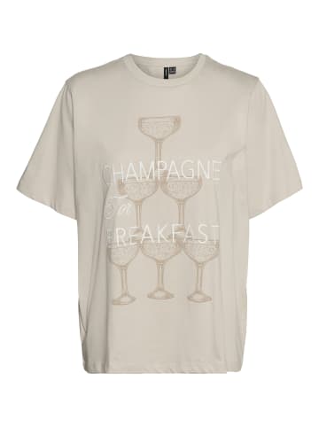 Vero Moda T-Shirt 'EZRA CATY' in Beige