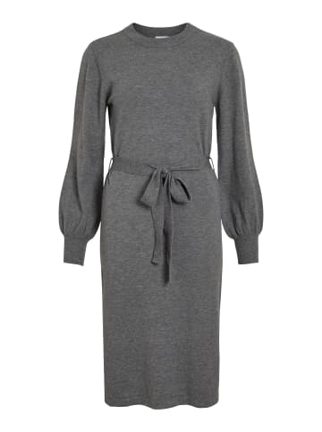 Vila Strickkleid in Medium Grey Melange