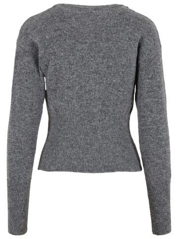 Noisy may Noisy may NMNOLA L/S KNIT CARDIGAN FWD in medium grey melange