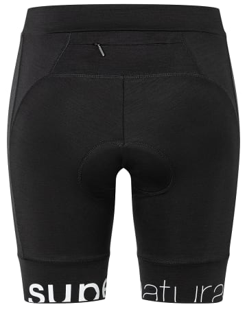 super.natural Merino Fahrradunterhose W GRAVA SHORTS in schwarz