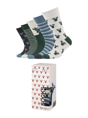 camano Socken 5er Pack ca-soft in jungle green