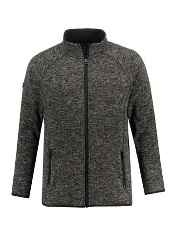 JP1880 Fleecejacke in grau melange
