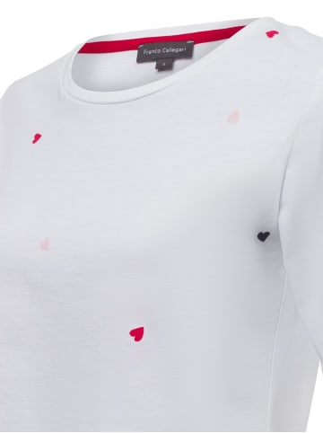Franco Callegari T-Shirt in ecru rot - 0001