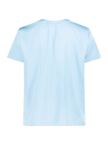 Betty Barclay Satin-Bluse kurzarm in Powder Blue