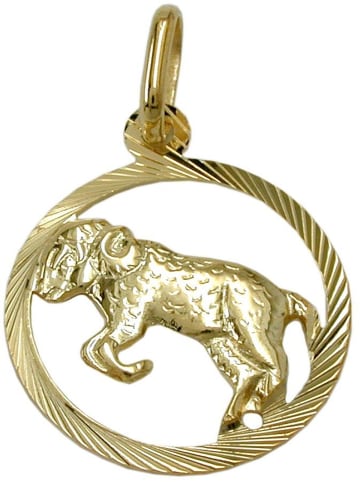 Gallay Anhänger 15mm 9Kt GOLD in gold