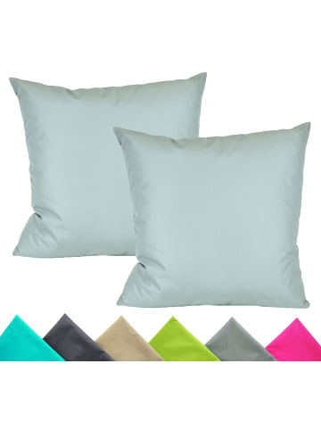 JACK 2er Set Outdoor Kissenhülle 40x40cm Uni in Silber