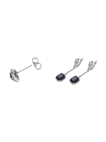 faina Women Jewelry Set in silver navy