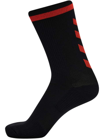 Hummel Hummel Low Socken Elite Indoor Multisport Unisex Erwachsene Atmungsaktiv Feuchtigkeitsabsorbierenden in BLACK/CHERRY TOMATO