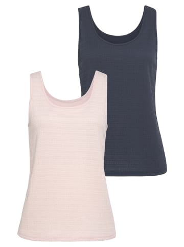 Vivance Strandtop in rose, navy