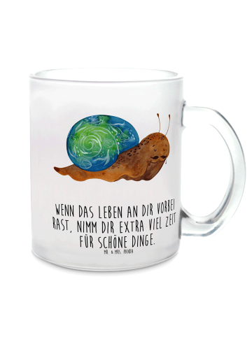 Mr. & Mrs. Panda Teetasse Schnecke Sir mit Spruch in Transparent