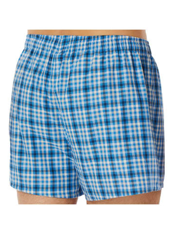 Schiesser Web-Boxershorts 2er Pack in Hellblau