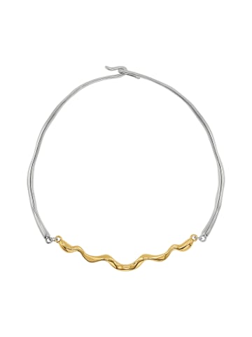 Steel_Art Choker Frauen Farina goldfarben in bicolor