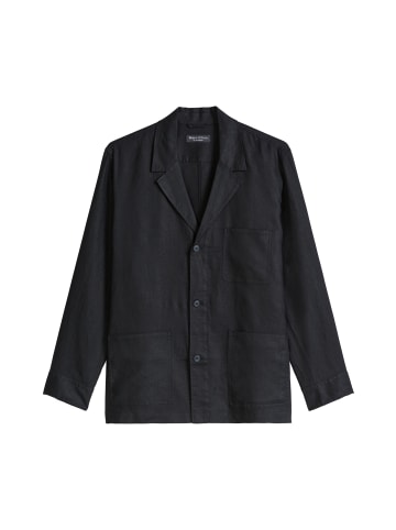 Marc O'Polo Overshirt im Sakko-Stil in Schwarz