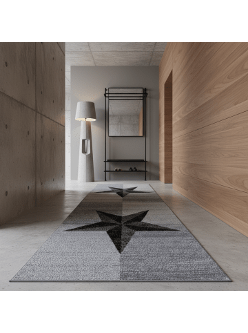 KADIMA DESIGN Teppich Kurzflor Waschbar Sterne INN Strapazierfähig OEKO-TEX
