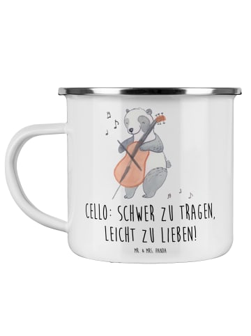 Mr. & Mrs. Panda Becher Zeichenllo Liebe mit Spruch in Weiß