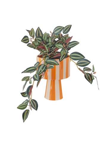 Butlers Blumentopf LINES mit Fuß in Orange
