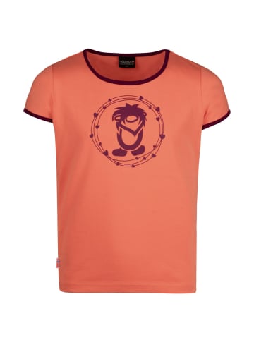 Trollkids T-Shirt "Oppland" in Pfirsich/Maulbeere