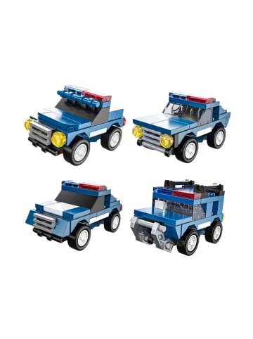 Wisam® Polizei Fahrzeuge Bausteine Set Friktionsantrieb