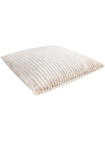 Aspero 4er Set Kissenbezüge aus Flanell 60x60 cm Salta in Taupe