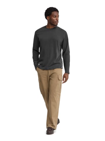 Polo Club T-Shirt MAN BLOCK TSHIRT LS IO LONG SLEEVE LOOSE FIT in Schwarz