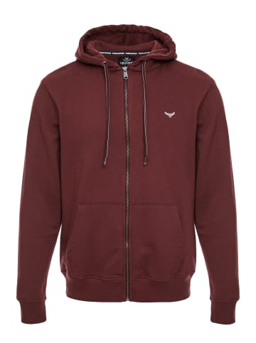 Threadbare Sweatjacke Through Tangerine in Burgundy
