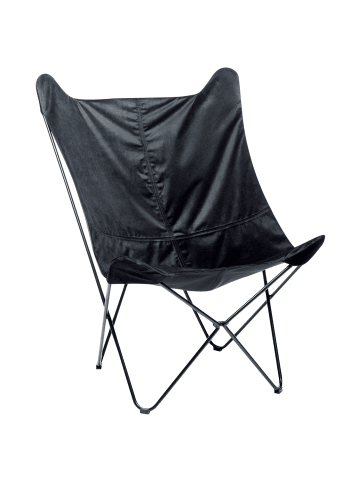 Beliani Sessel NYBRO in Schwarz - (W) 70 x (H) 99 x (L) 85 cm