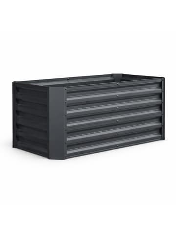 VCM Metall Hochbeet Gartenbeet 180x90 Galdo L in Schwarz