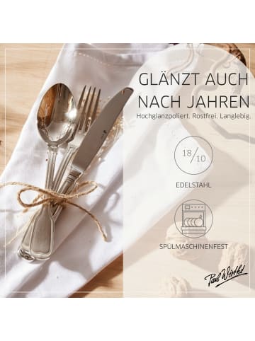 Paul Wirths 4-tlg. Kinderbesteck Set AUGSBURGER FADEN in edelstahl