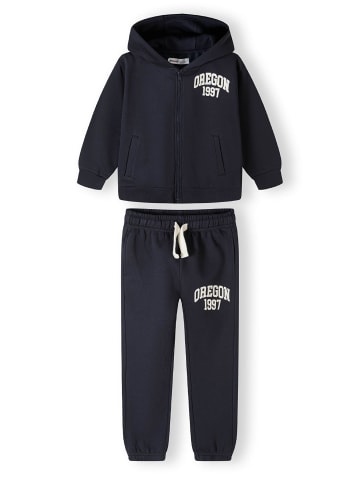 Minoti 2tlg. Outfit: Trainingsanzug 27fleece2 in dunkelblau