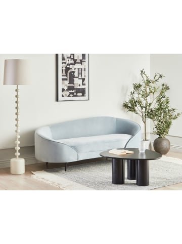 Beliani 3-Sitzer Sofa SAVAR in Blau/Schwarz - (W) 183 x (H) 75 x (L) 85 cm