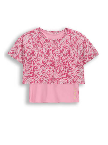 Lemon explore T-Shirt mit kurzen Ärmeln in rosa