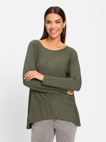 Heine Fledermauspullover in khaki