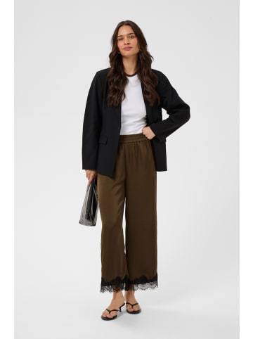 Kaffe Casual Hose KAthilde Casual fit in Seal Brown/Black Lace
