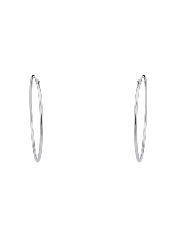 Amor Creolen Silber 925, rhodiniert in Silber