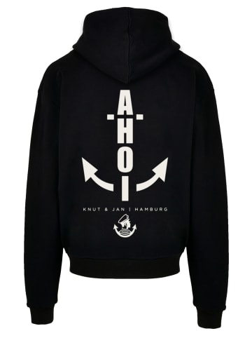 F4NT4STIC Hoodie Hoodie Ahoi Anker Knut & Jan Hamburg in schwarz