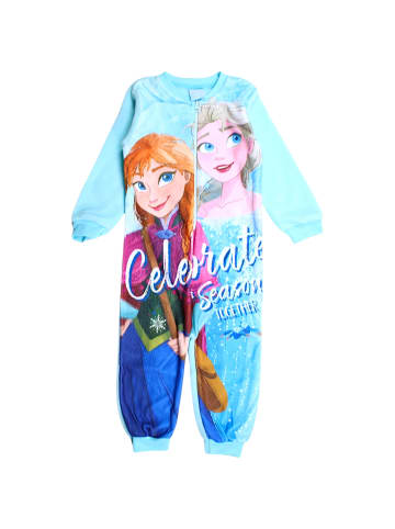 Disney Frozen Overall Fleece Schlafanzug Disney Frozen in Hellblau
