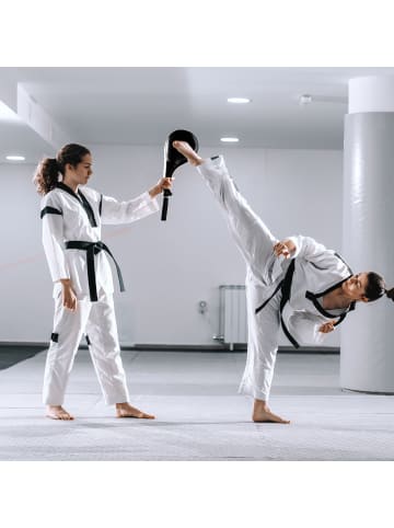 relaxdays 2x Taekwondo Handpratze in Schwarz