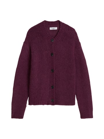 Marc O'Polo DENIM Cardigan relaxed in Dark Red Melange