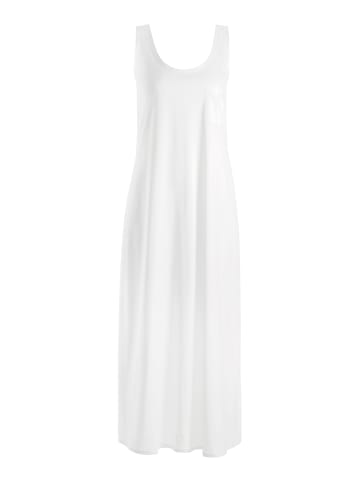 Hanro Ärmelloses Nachthemd Cotton Deluxe 130cm in Weiß