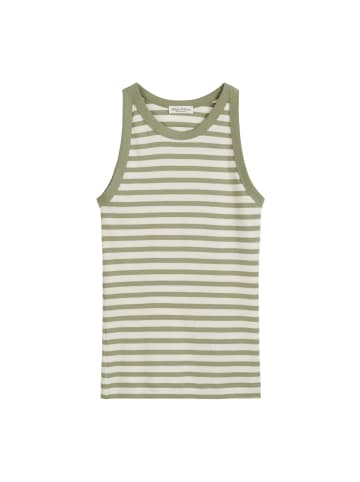 Marc O'Polo Streifen-Tanktop slim in Bright Green