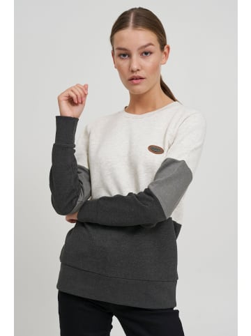Oxmo Sweatshirt OXTrine 21800032-ME Sweatshirt im Colorblock-Design in Grau